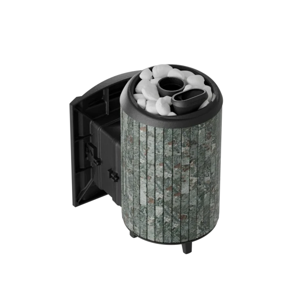 Печь банная «Атмосфера L» в ламелях «Жадеит»